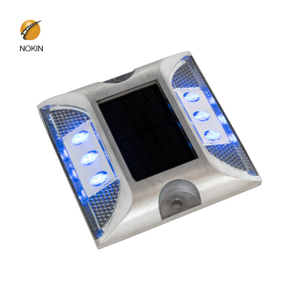 Amber Flashing Solar Pavement Marker With Shank-NOKIN Solar 